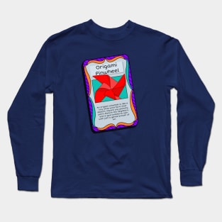 Origami Trading Cards - Pinwheel Long Sleeve T-Shirt